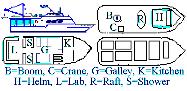 Line Drawings of Pacific Star